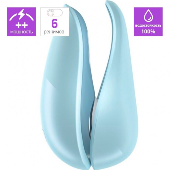 Бесконтактный клиторальный стимулятор WOMANIZER LIBERTY голубой WZ11GB0200