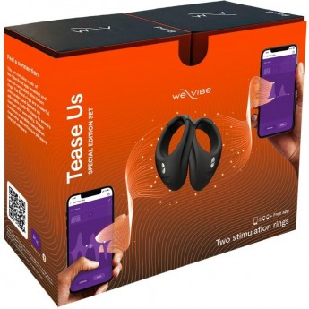 Набор виброколец WOMANIZER We-Vibe Tease Us: Bond + Bond черный